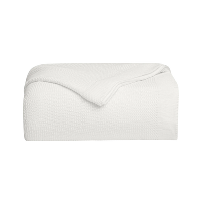 Cozy Earth Cloud Knit Baby Blanket - White - Baby Blankets