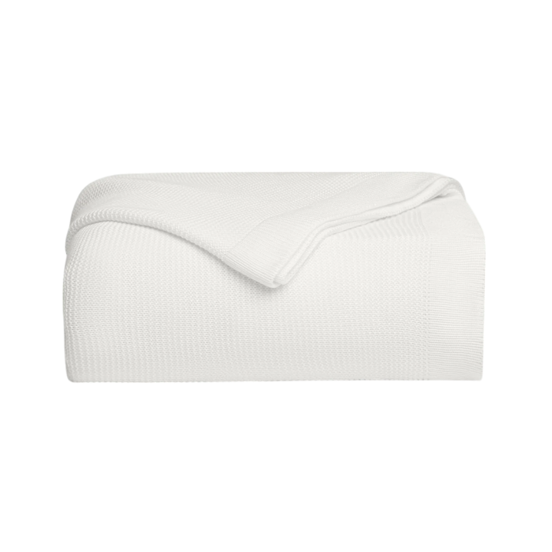 Cozy Earth Cloud Knit Baby Blanket - White - Baby Blankets