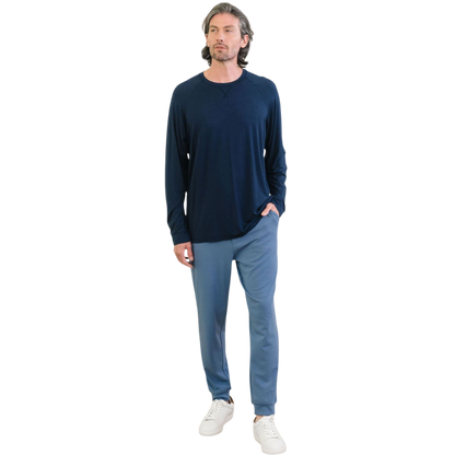 Cozy Earth Men’s Bamboo Stretch-Knit Long Sleeve - T-Shirts