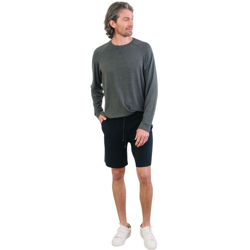 Cozy Earth Men’s Bamboo Stretch-Knit Long Sleeve - T-Shirts