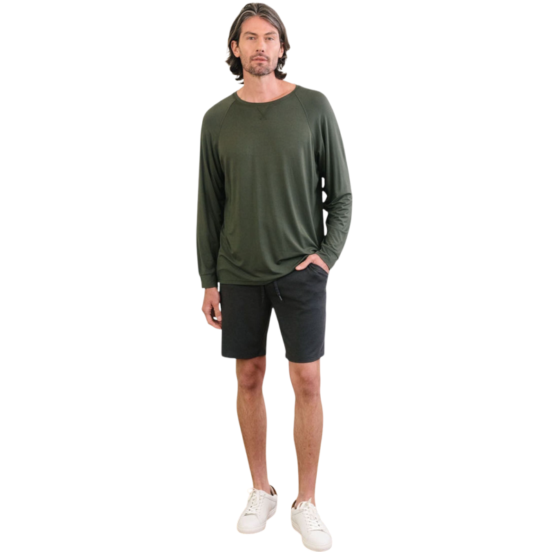 Cozy Earth Men’s Bamboo Stretch-Knit Long Sleeve - T-Shirts