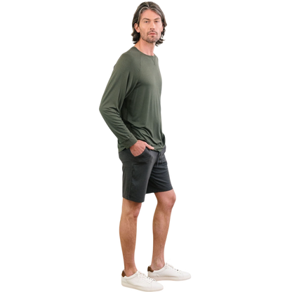 Cozy Earth Men’s Bamboo Stretch-Knit Long Sleeve - T-Shirts