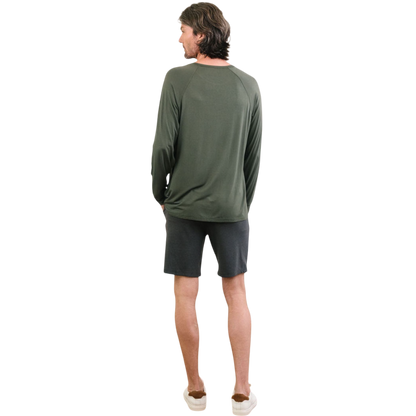 Cozy Earth Men’s Bamboo Stretch-Knit Long Sleeve - T-Shirts