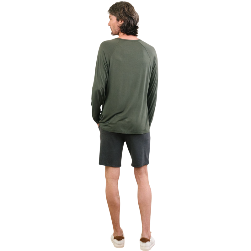 Cozy Earth Men’s Bamboo Stretch-Knit Long Sleeve - T-Shirts