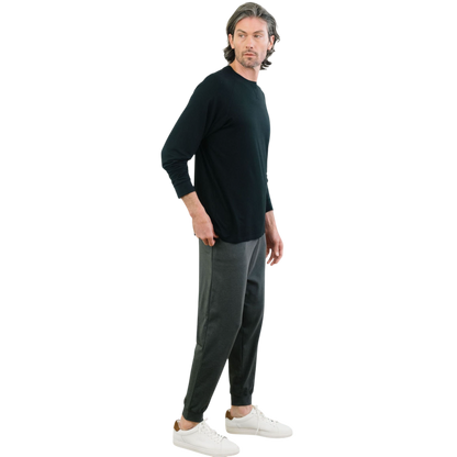 Cozy Earth Men’s Bamboo Stretch-Knit Long Sleeve - T-Shirts
