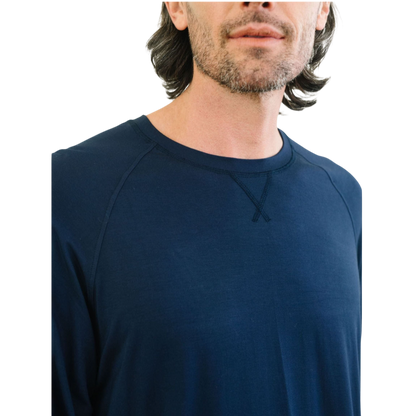 Cozy Earth Men’s Bamboo Stretch-Knit Long Sleeve - T-Shirts