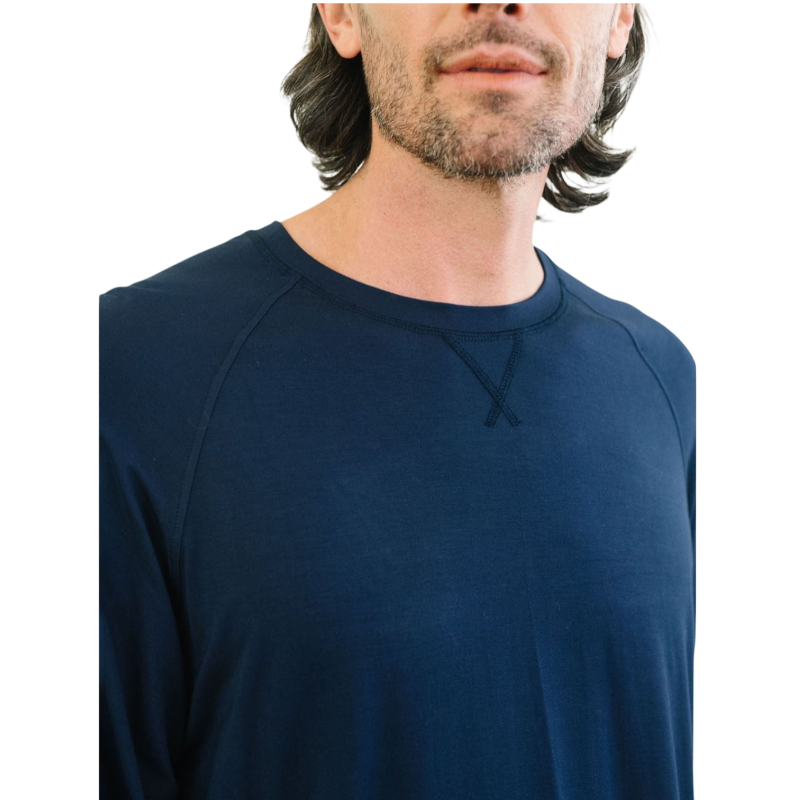 Cozy Earth Men’s Bamboo Stretch-Knit Long Sleeve - T-Shirts