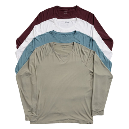 Cozy Earth Men’s Bamboo Stretch-Knit Long Sleeve - T-Shirts