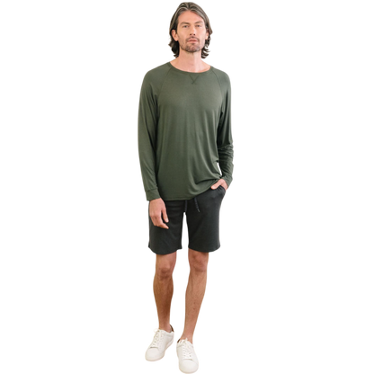 Cozy Earth Men’s Bamboo Stretch-Knit Long Sleeve - T-Shirts