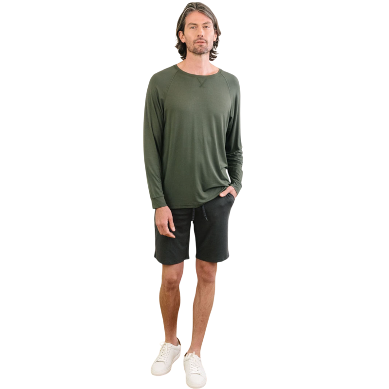 Cozy Earth Men’s Bamboo Stretch-Knit Long Sleeve - T-Shirts