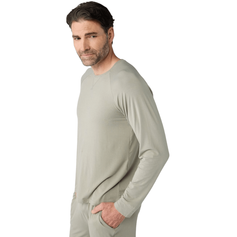 Cozy Earth Men's Bamboo Stretch-Knit Long Sleeve - T-Shirts - SwagWear