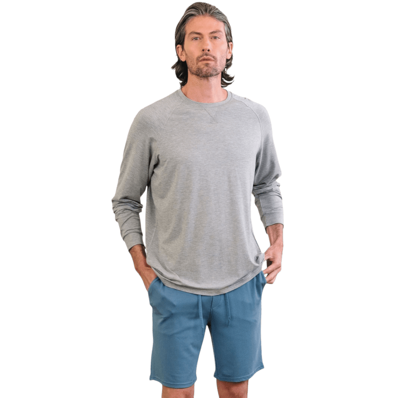 Cozy Earth Men's Bamboo Stretch-Knit Long Sleeve - T-Shirts - SwagWear