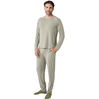 Cozy Earth Men's Bamboo Stretch-Knit Long Sleeve - T-Shirts - SwagWear