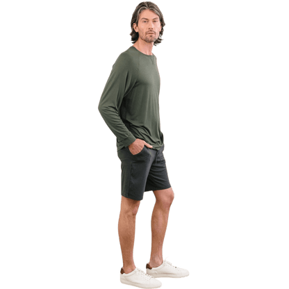 Cozy Earth Men's Bamboo Stretch-Knit Long Sleeve - T-Shirts - SwagWear