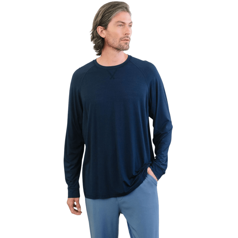 Cozy Earth Men's Bamboo Stretch-Knit Long Sleeve - T-Shirts - SwagWear