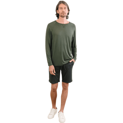 Cozy Earth Men's Bamboo Stretch-Knit Long Sleeve - T-Shirts - SwagWear