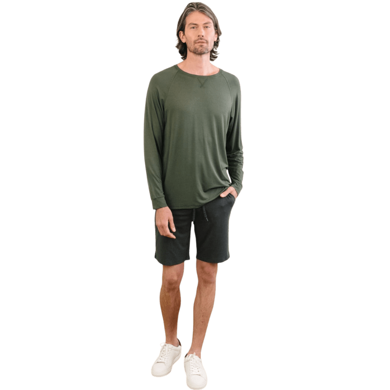 Cozy Earth Men's Bamboo Stretch-Knit Long Sleeve - T-Shirts - SwagWear