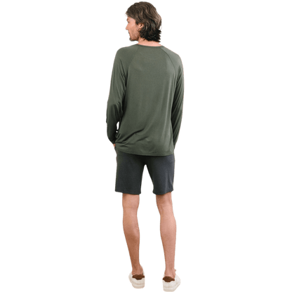 Cozy Earth Men's Bamboo Stretch-Knit Long Sleeve - T-Shirts - SwagWear