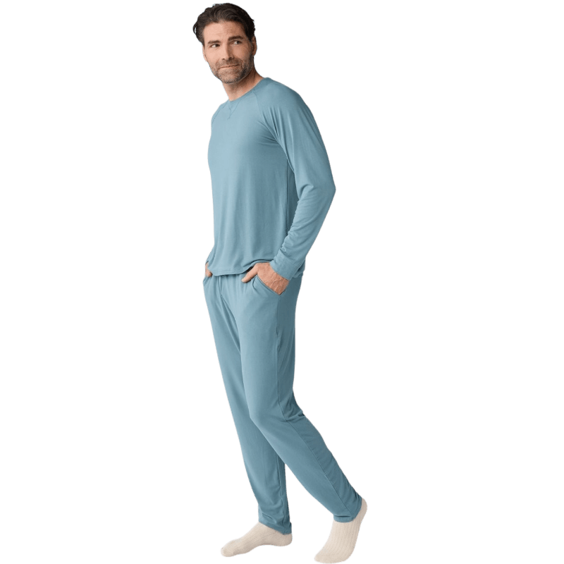 Cozy Earth Men's Bamboo Stretch-Knit Long Sleeve - T-Shirts - SwagWear