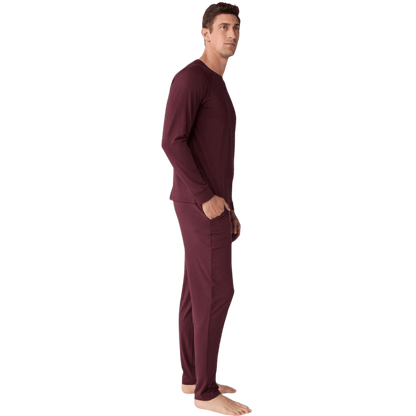 Cozy Earth Men's Bamboo Stretch-Knit Long Sleeve - T-Shirts - SwagWear