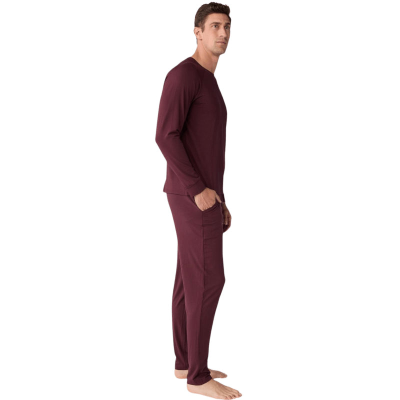 Cozy Earth Men's Bamboo Stretch-Knit Long Sleeve - T-Shirts - SwagWear