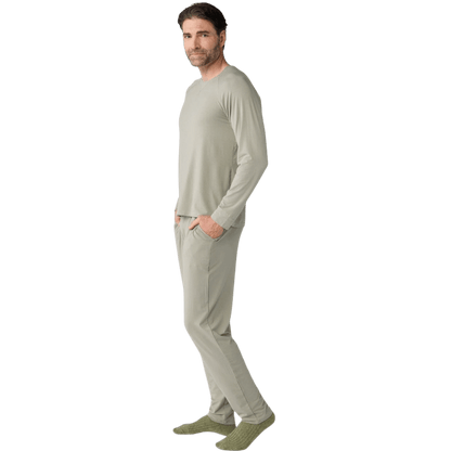 Cozy Earth Men's Bamboo Stretch-Knit Long Sleeve - T-Shirts - SwagWear