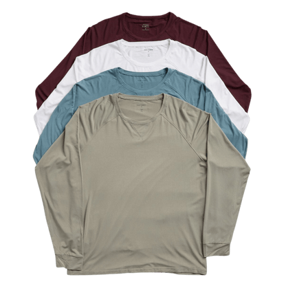 Cozy Earth Men's Bamboo Stretch-Knit Long Sleeve - T-Shirts - SwagWear