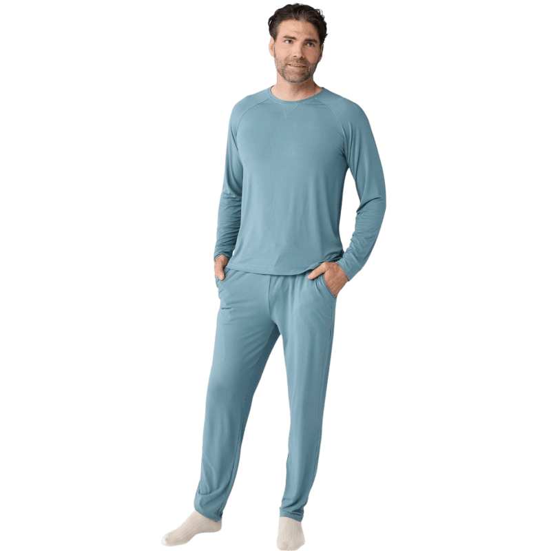 Cozy Earth Men's Bamboo Stretch-Knit Long Sleeve - T-Shirts - SwagWear