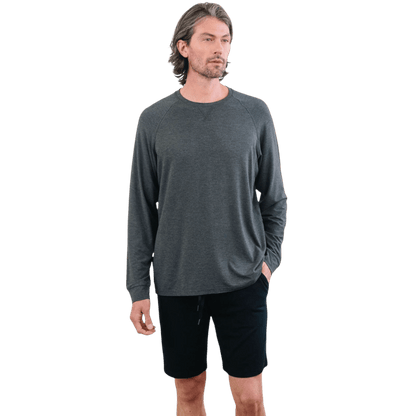 Cozy Earth Men's Bamboo Stretch-Knit Long Sleeve - T-Shirts - SwagWear
