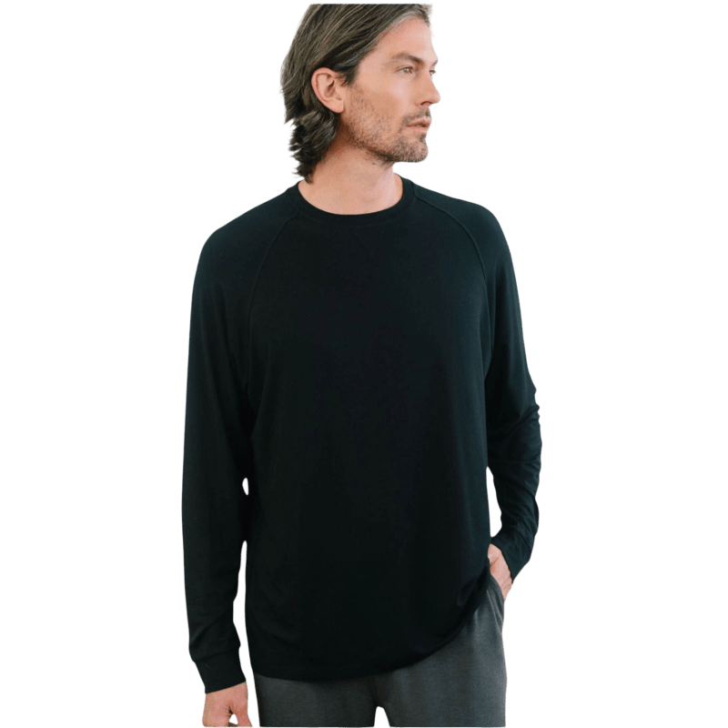 Cozy Earth Men's Bamboo Stretch-Knit Long Sleeve - T-Shirts - SwagWear