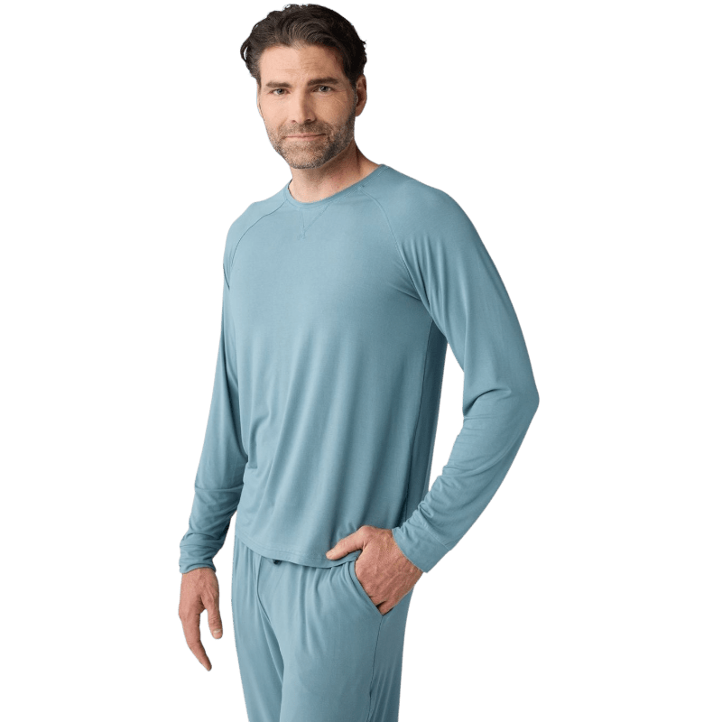 Cozy Earth Men's Bamboo Stretch-Knit Long Sleeve - T-Shirts - SwagWear