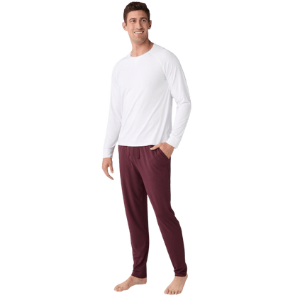 Cozy Earth Men's Bamboo Stretch-Knit Long Sleeve - T-Shirts - SwagWear