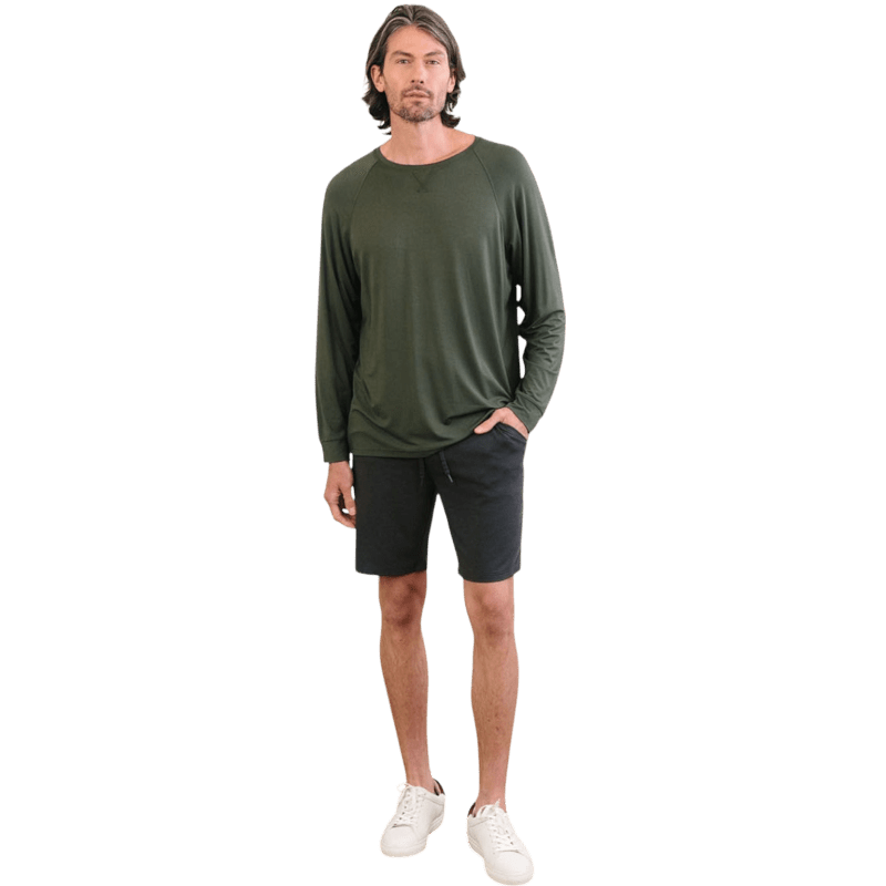 Cozy Earth Men's Bamboo Stretch-Knit Long Sleeve - T-Shirts - SwagWear