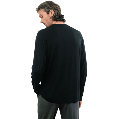 Cozy Earth Men's Bamboo Stretch-Knit Long Sleeve - T-Shirts - SwagWear