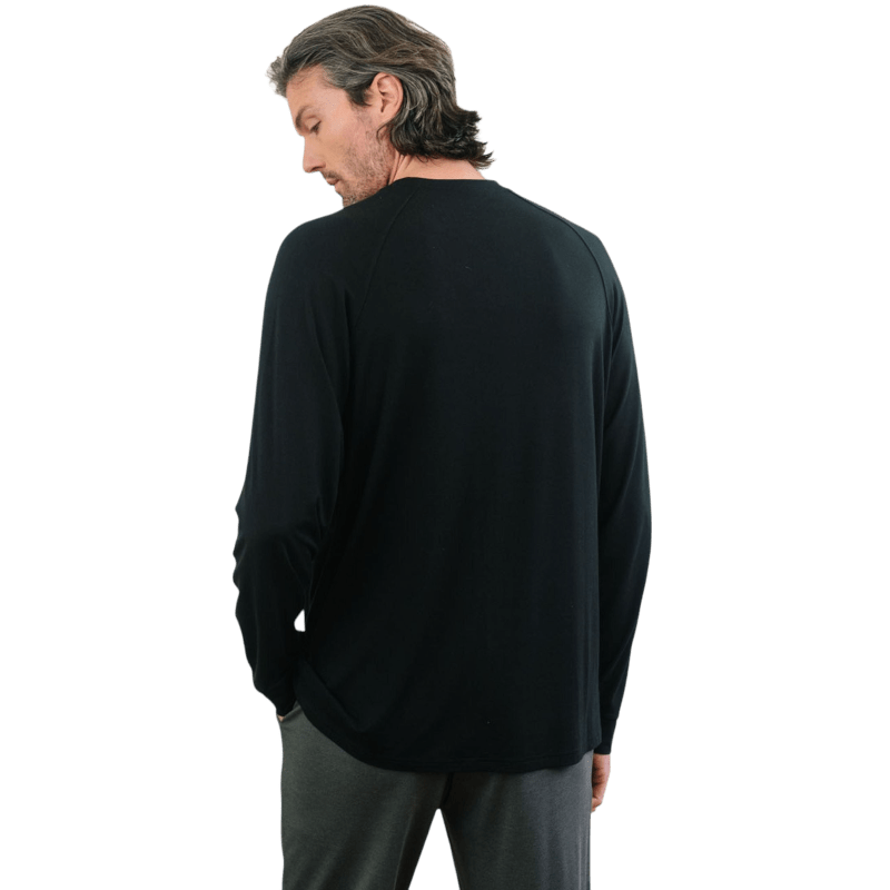 Cozy Earth Men's Bamboo Stretch-Knit Long Sleeve - T-Shirts - SwagWear