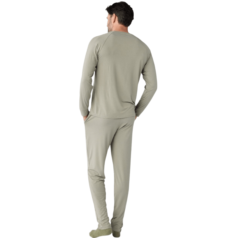 Cozy Earth Men's Bamboo Stretch-Knit Long Sleeve - T-Shirts - SwagWear