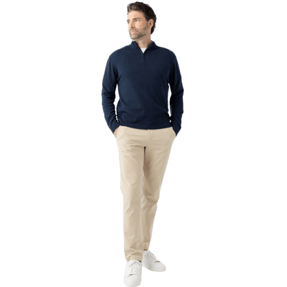 Cozy Earth Men's Quarter Zip Sweater - Sweaters - SwagWear