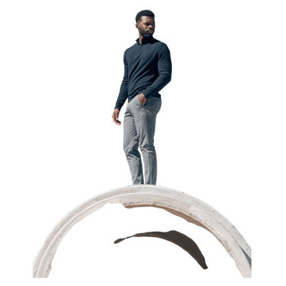 Cozy Earth Men's Quarter Zip Sweater - Sweaters - SwagWear