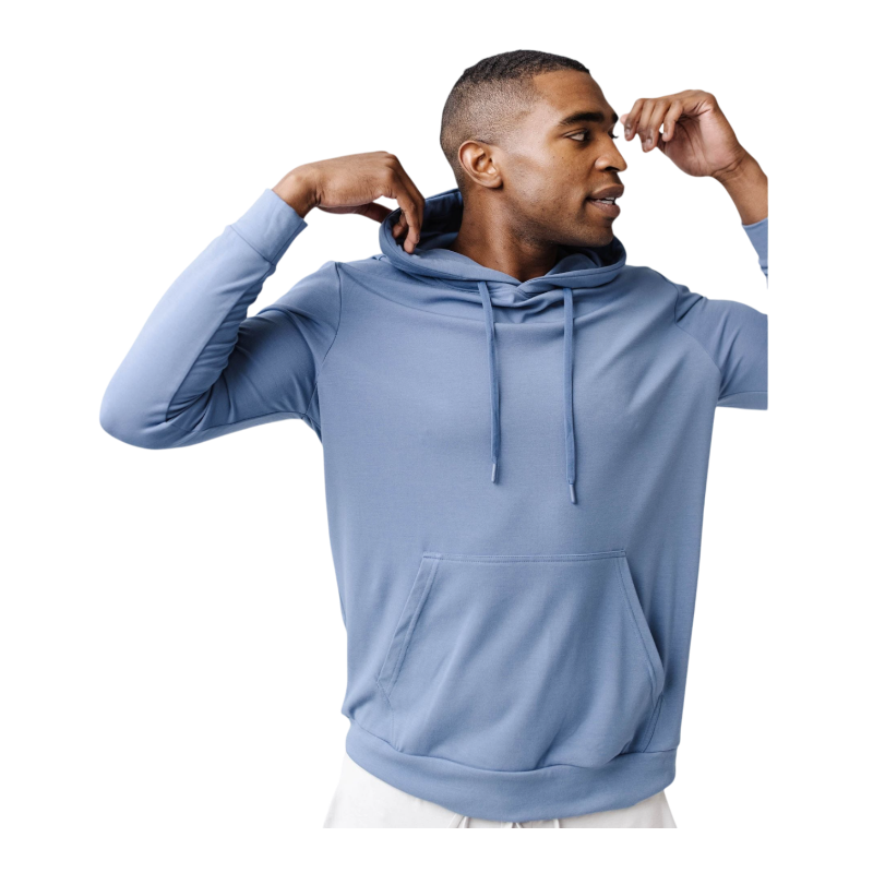 Cozy earth Men’s Ultra-Soft Bamboo Hoodie - Blue / S - Hoodies