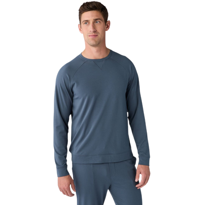 Cozy Earth Men’s Ultra-Soft Bamboo Pullover Crew - Dawn / S - Sweatshirts