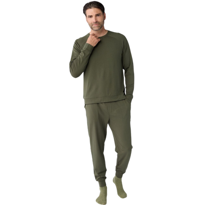Cozy Earth Men’s Ultra-Soft Bamboo Pullover Crew - Sweatshirts