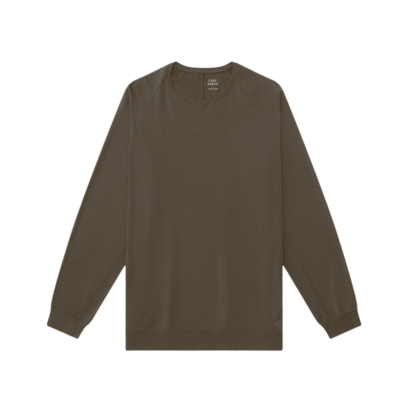 Cozy Earth Men’s Ultra-Soft Bamboo Pullover Crew - Sweatshirts