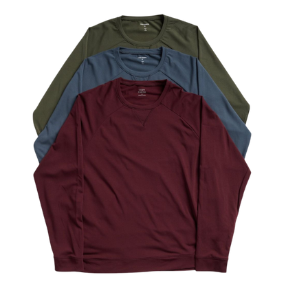 Cozy Earth Men’s Ultra-Soft Bamboo Pullover Crew - Sweatshirts