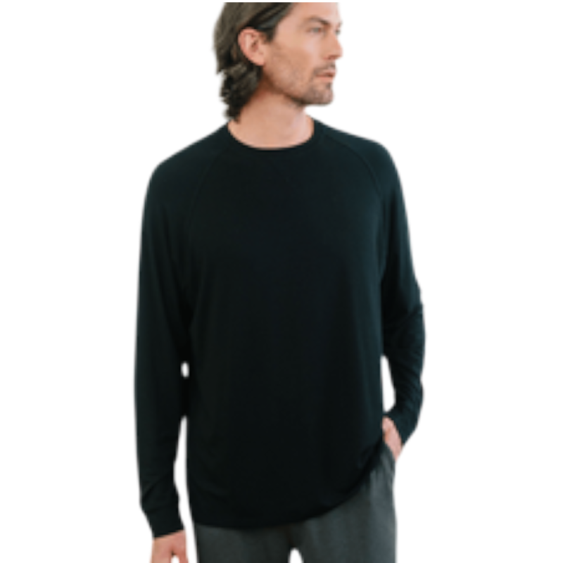 Cozy Earth Men’s Ultra-Soft Bamboo Pullover Crew - Sweatshirts