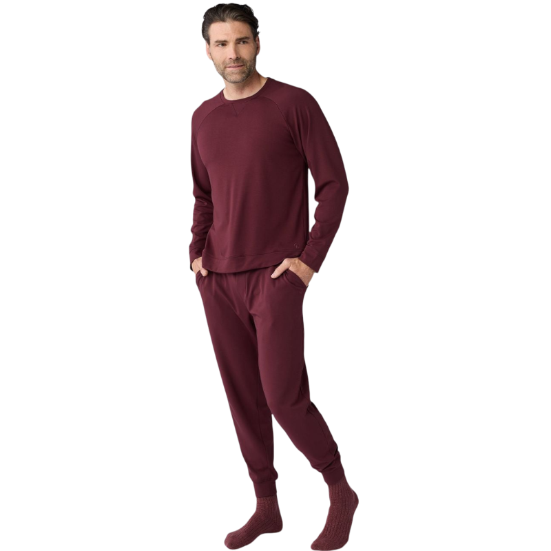 Cozy Earth Men’s Ultra-Soft Bamboo Pullover Crew - Sweatshirts