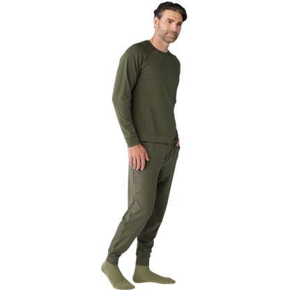 Cozy Earth Men’s Ultra-Soft Bamboo Pullover Crew - Sweatshirts