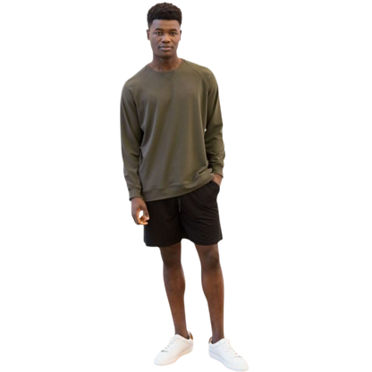 Cozy Earth Men’s Ultra-Soft Bamboo Pullover Crew - Sweatshirts