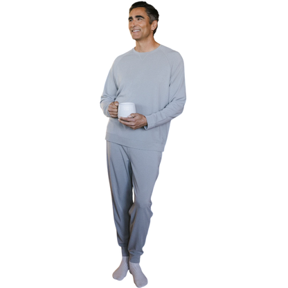 Cozy Earth Men’s Ultra-Soft Bamboo Pullover Crew - Sweatshirts