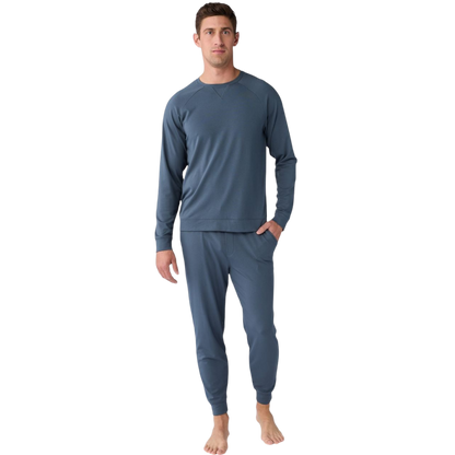 Cozy Earth Men’s Ultra-Soft Bamboo Pullover Crew - Sweatshirts