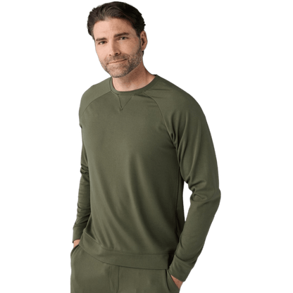Cozy Earth Men's Ultra-Soft Bamboo Pullover Crew - Sweatshirts - SwagWear
